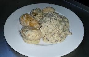 les escalopes de poulet a la crème champignon